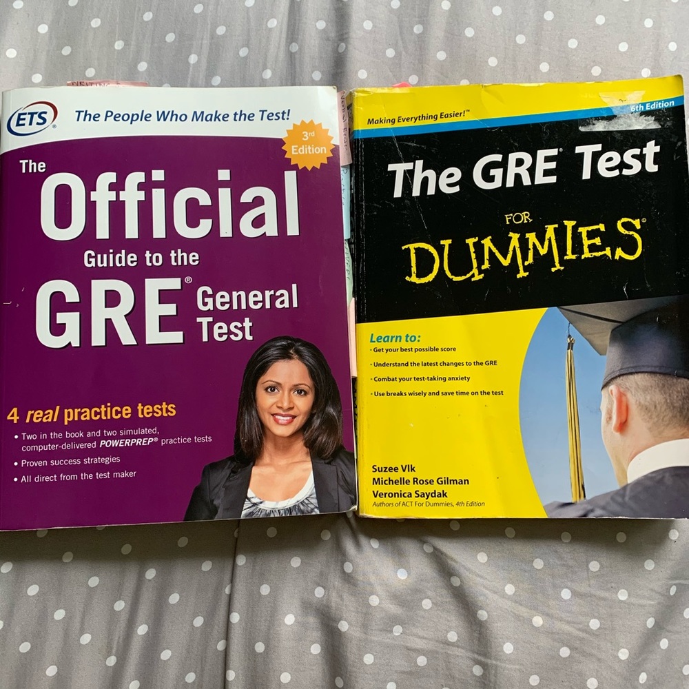 GRE book & GRE for dummies -book bundle